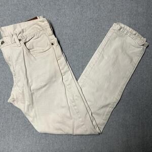 RALPH LAUREN POLO—Vintage Authentic White Dungarees—Men 36x34 —Made in USA